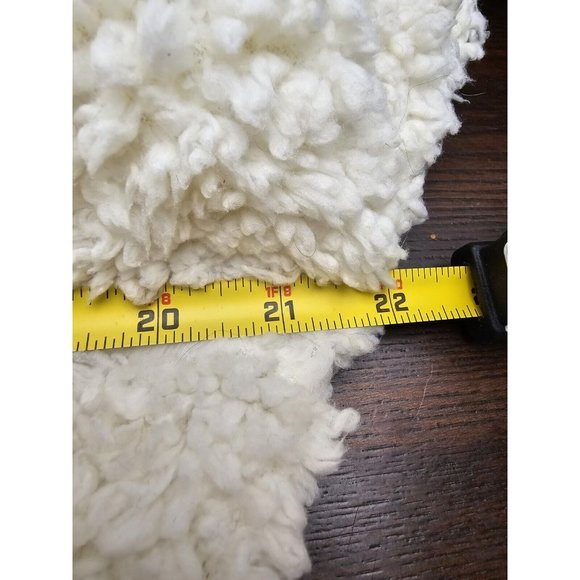 Bearpaw Sherpa Fleece Pullover Jacket White Soft Women's Size Large - Picture 4 of 5